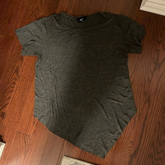 Grey Nastygal T-shirt with Cool Detail at the Bottom - Picture 1 of 1